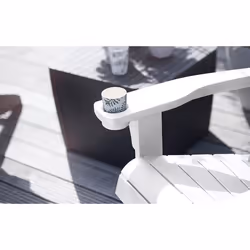 Keter Alpine Adirondack sedia da esterno Salone, Terrazzo Seduta rigida Schienale rigido Plastica Bianco - Vista aggiuntiva 8