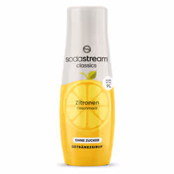 SodaStream 1024268491, Sciroppo di carbonatazione, Verde, Bianco, Giallo, Limone, 440 ml, 9 L, 1 pz