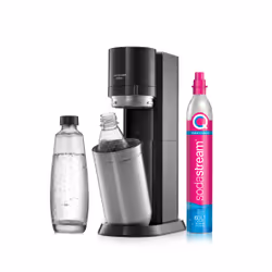 SodaStream E-DUO Metallo, Plastica Nero, Acciaio inox