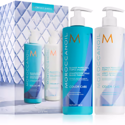 Tutto per capelli dall’aspetto meraviglioso in un’unica confezione. Il set di cosmetici Moroccanoil Color Care contiene non u ...