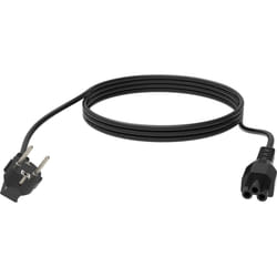Vision TC 3MEUCVLF/BL cavo di alimentazione Nero 3 m CEE7/7 IEC C5