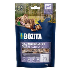 Bozita 9118613 premio per cani e gatti Cane Spuntini Anatra, Carne di cervo 70 g
