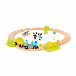 BRIO Mickey Mouse Train Set, Modello di ferrovia e di treno, Bambino/Bambina, Plastica, Legno, 18 pz, 3 anno/i, Multicolore