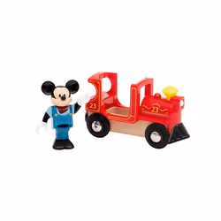 BRIO Mickey Mouse & Engine, Modello di treno, Ragazzo, Legno, 2 pz, 3 anno/i, Multicolore