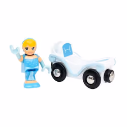 BRIO Disney Princess Cinderella & Wagon, 3 anno/i, Blu, Bianco