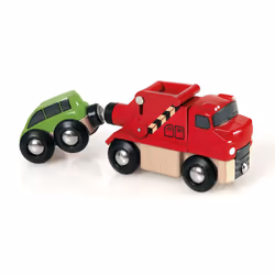 BRIO 33528, Carro attrezzi, Lift and Load, 0,3 anno/i, Legno, Nero, Rosso, Legno