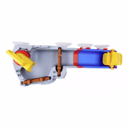Aquaplay Sploshy Mountain Set da gioco per vasca Blu, Marrone, Rosso, Giallo