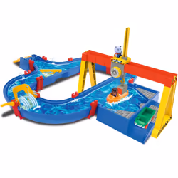 Aquaplay ContainerPort, Sistema di canali navigabili, 3 anno/i, Blu, Multicolore