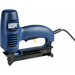 Rapid - pro R553 Graffatrice Elettrica per Graffette n. 53 e Chiodini n. 8, Impatto Regolabile e Piastra Frontale Rimovibile, Adatta al Fissaggio di