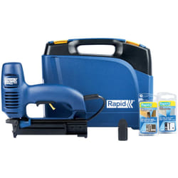 Rapid - pro R606 Graffatrice Elettrica per Graffette n. 606 e Chiodi n.8, Impatto Regolabile e Piastra Frontale Rimovibile, Adatta a Costruzioni in