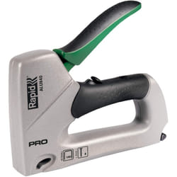 Rapid - pro ALU840 Graffatrice Manuale 2-in-1 per Graffette n. 140 e Chiodini n.8, Dotata di Impugnatura Ergonomica, Parti Interne in Acciaio e