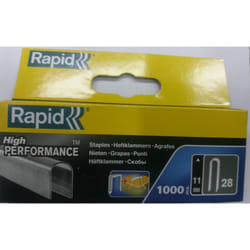 Graffette 11 mm Rapid r 28 per fissatrice fissacavi 11 mm 7/16 pz 1000