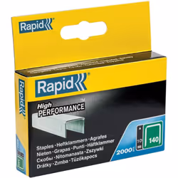 Efficaci e solide, le graffe a filo piatto n.140 sono compatibili con le graffatrici Rapid R311, R54, R11, R34, R14, ALU840,  ...