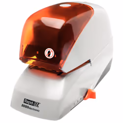 Rapid R5050e, 50 fogli, Punto piatto, 5000 punti, 5 cm, Metallo, Plastica, Arancione, Argento