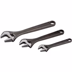 Set di 3 chiavi a rullino BAHCO ADJUST 3 - La mascella non cade anche se la chiave è aperta al massimo - Testa sottile per ma ...