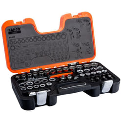 Bahco - Set di bussole passanti con cricchetto a testa snodata/adattatori S530T (53 pezzi)