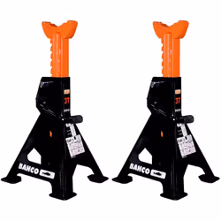 Set di 2 cavalletti per veicoli 3T BAHCO BH33000 - Cavalletti con sistema di martinetto a cremagliera - Pedale di grandi dime ...