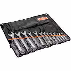 Set di 14 chiavi combinate metriche BAHCO 111M/14T - Design brevettato del gambo a forma di U per un utilizzo confortevole - ...