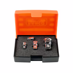 Bahco 1RMA/S4, Set di bussole, 1/4", Imperiale, 1 testina/e, 1/2,1/4,3/8", Acciaio