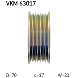 Puleggia di rinvio/guida, cinghia trapezoidale SKF VKM 63017 - Vista aggiuntiva 4