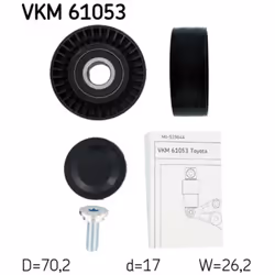 Puleggia di rinvio/guida, cinghia trapezoidale SKF VKM 61053