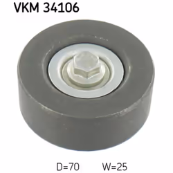 Puleggia di rinvio/guida, cinghia trapezoidale SKF VKM 34106