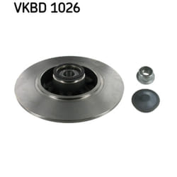 Disco freno SKF VKBD 1026 posteriore, pieno, 1 Pezzo