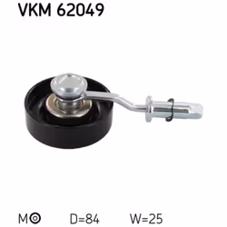 Azionamento rullo tenditore: manuale. Diametro [mm]: 84. Indice: VKM 62049. Larghezza [mm]: 25. Numero del Produttore: VKM 62 ...