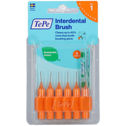 Tepe Scovolini Numero 1 Arancio Pulizia Denti 6 Pezzi
