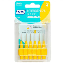 Tepe Scovolini Giallo Numero 4 Pulizia dei Denti 6 Pezzi