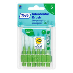 Tepe Scovolini Verde Numero 5 Pulizia dei Denti Verde 6 Pezzi