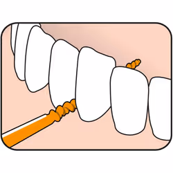 Tepe EasyPik Scovolini in Gomma Arancione Pulizia Denti Taglia XS e S 36 Pz