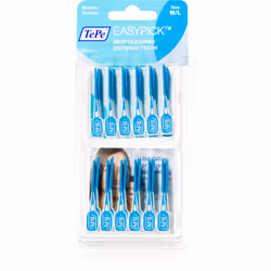 Lo scovolino interdentale TePe EasyPick M/L è parte integrante dell'igiene dentale. Raggiunge i punti meno accessibili e prev ...
