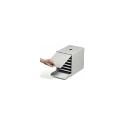 Durable - Cassettiera 7 cassetti con sportello frontale a scomparsa grigio A322xL250xP365mm