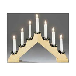 Konstsmide 7 Light Wooden Candlestick 7 lampadina(e)