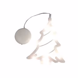 Konstsmide Flocking tree, 8 LED, 8 lampadina(e), LED, Bianco caldo, Batteria, 200 mm, 160 mm