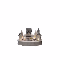 Konstsmide 3269-210, Figura luminosa decorativa, Bianco, Legno, Universale, IP20, 6 h