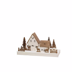 Konstsmide 3282-210, Figura luminosa decorativa, Marrone, Bianco, Legno, IP20, 6 lampadina(e), LED