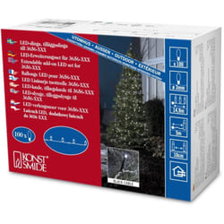Konstsmide - 3657-200 - Ghirlanda luminosa con 100 micro led bianchi, cavo nero