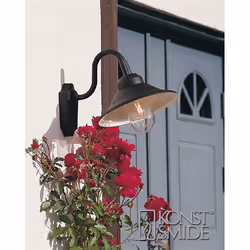 Konstsmide 556-750, Illuminazione da parete da esterno, Nero, Giardino, Cortile, 1 lampadina(e), Chiara, AC