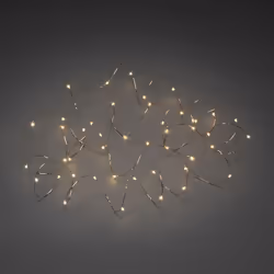 Konstsmide Micro LED light set, Ghirlanda di luci decorative, Rame, Metallo, Plastica, Cloruro di polivinile (PVC), IP20, 50 ...