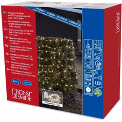 Catena luminosa a LED Gnosjö Konstmide per esterni Con sensore luminoso e timer a 6 e 9 ore Per esterni (IP44), a batteria (n ...