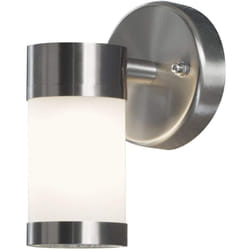 Konstsmide - 7593-000 Modena Lampada da Parete, BxPxH 6x9x16 cm, 1 x 25 cm, IP44, in Acciaio Inox