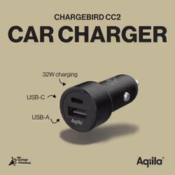 Aqiila Chargebird CC2 Universale Nero Accendisigari Ricarica rapida Auto