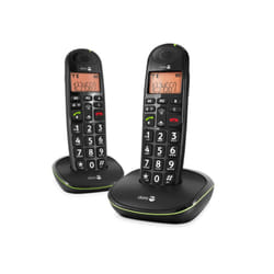 Doro PhoneEasy 100w duo Telefono DECT Identificatore di chiamata Nero