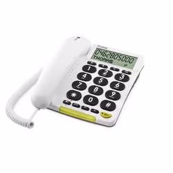 Doro Phone Easy 312Cs, Telefono analogico, Telefono con vivavoce, 30 voci, Identificatore di chiamata, Bianco