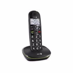 Doro PhoneEasy 110, Telefono DECT, Telefono con vivavoce, 100 voci, Identificatore di chiamata, Nero