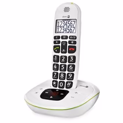 Doro PhoneEasy 115, Telefono DECT, Telefono con vivavoce, 100 voci, Identificatore di chiamata, Bianco