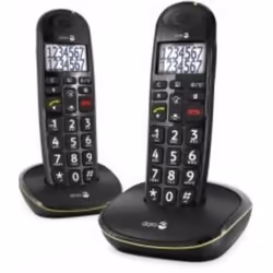 Doro PhoneEasy 110, Telefono DECT, Telefono con vivavoce, 100 voci, Identificatore di chiamata, Nero