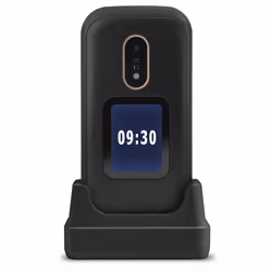 Doro 6060, Clamshell, 320 x 240 Pixel, 3 MP, Bluetooth, 1000 mAh, Nero, Bianco